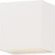 Blok LED 6.25 inch White Outdoor Wall Mount