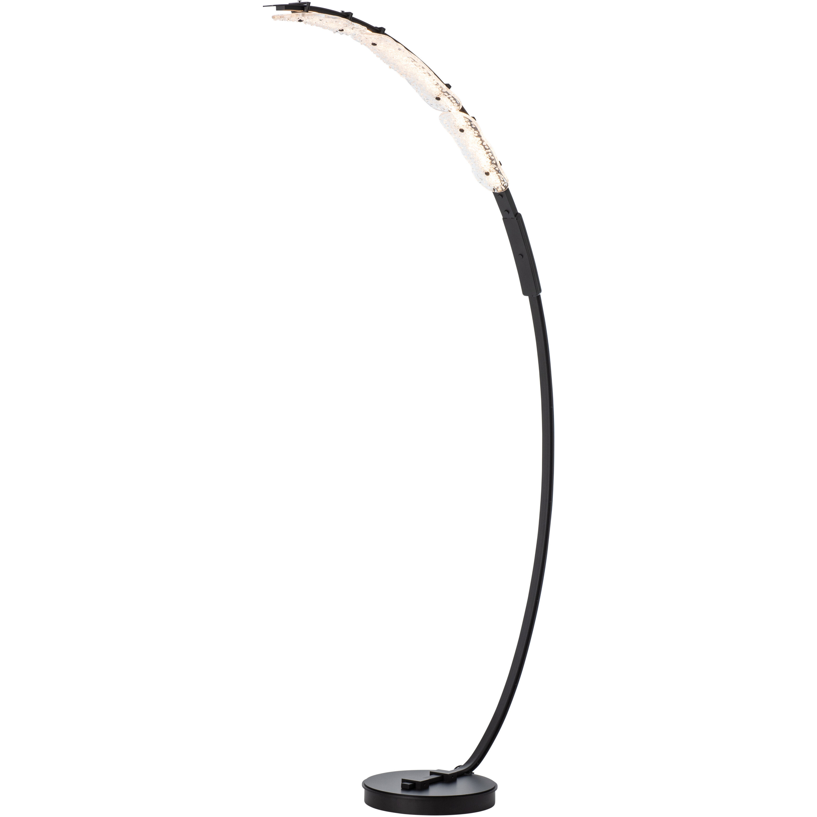 Glissade 80 inch 16.80 watt Modern Brass Arc Floor Lamp Portable Light