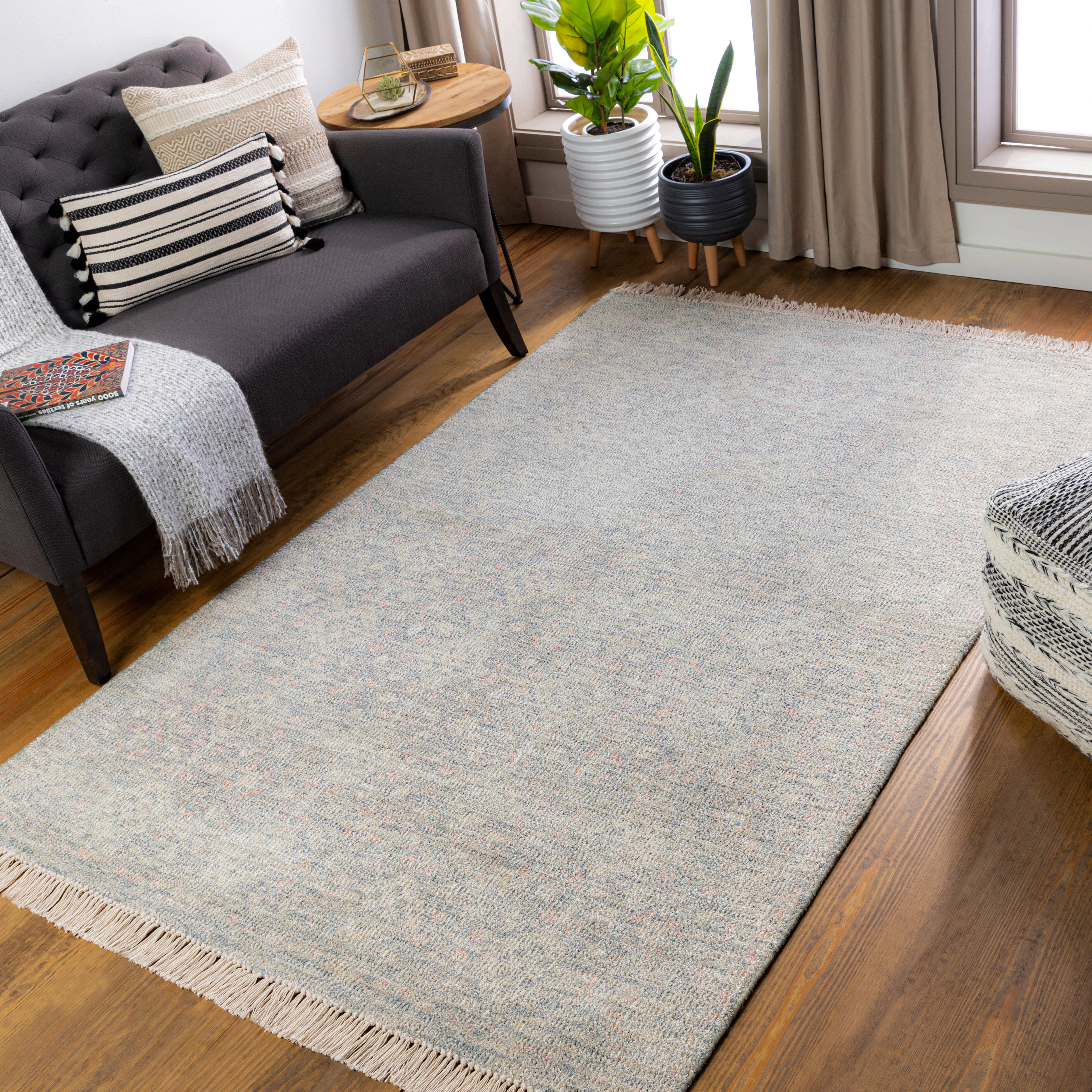Amasya 90 X 60 inch Dusty Sage Rug in 5 x 8, Rectangle