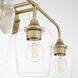 Raymond 3 Light 23 inch Aged Brass Vanity Light Wall Light