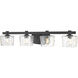 Drysdale 4 Light 32.5 inch Coal Bath Vanity Light Wall Light