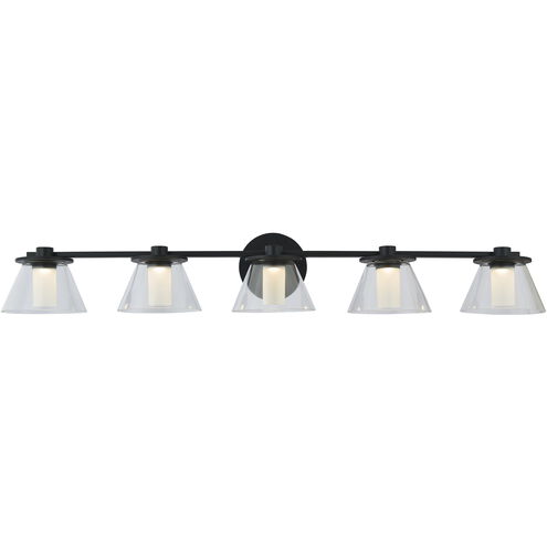 Cone LED 38 inch Black Bath Vanity Light Wall Light