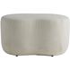 Boulder 18 inch Sand and Bronze Ottoman