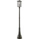 Aspen 3 Light 106.69 inch Oil Rubbed Bronze Outdoor Post Mounted Fixture