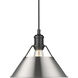 Yep Orwell Pendant Ceiling Light in Matte Black, Pewter, Medium