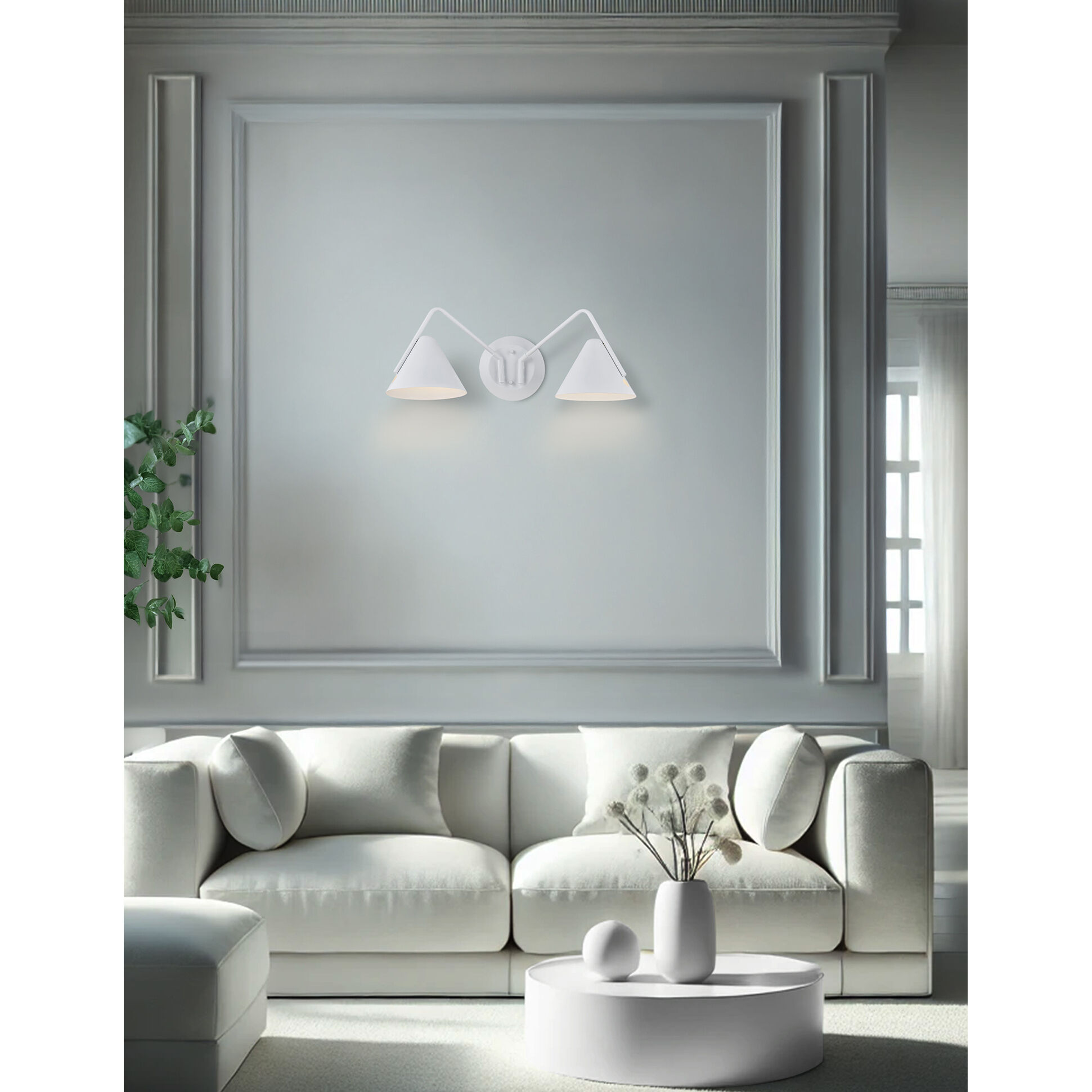 Zag Wall Sconce Wall Light in White