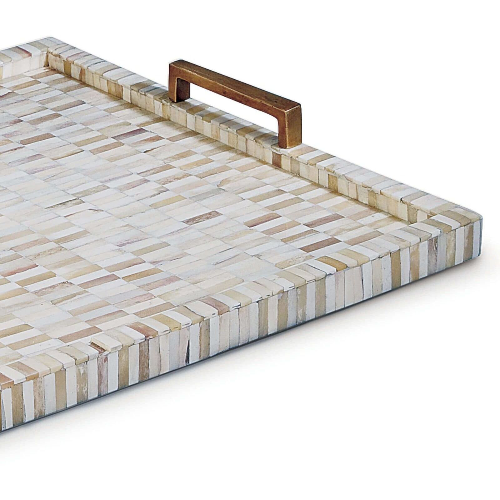 Multi-Tone Natural Serving Tray