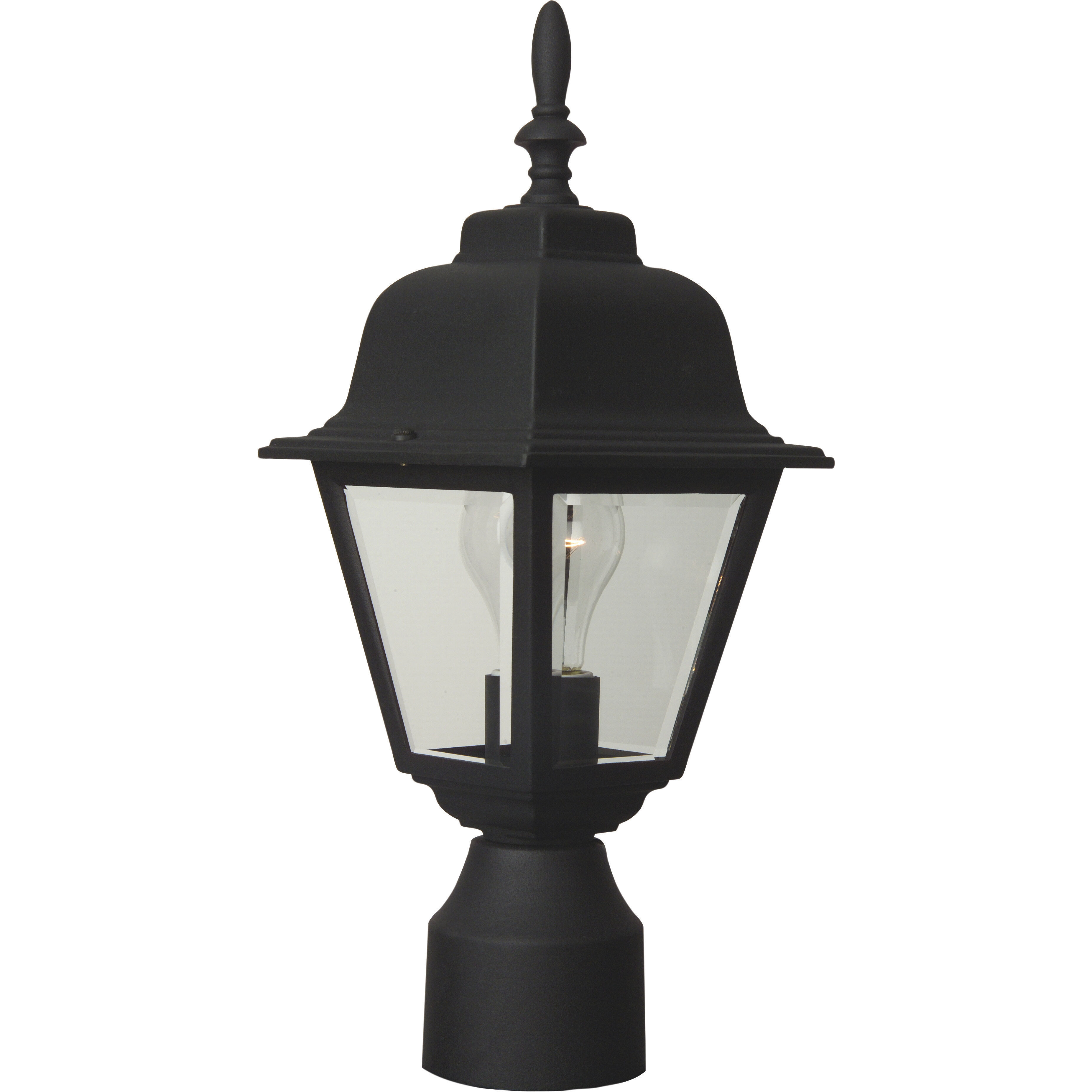 Coach Lights 1 Light 16 inch Textured Black Outdoor Post Mount in Textured Matte Black, Small