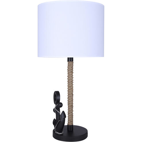 Sidro 26 inch 100.00 watt Matte Black Table Lamp Portable Light