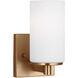 Hettinger LED 4.5 inch Satin Brass Wall Bath Fixture Wall Light