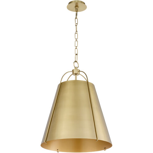 Jamie 3 Light 18 inch Aged Brass Pendant Ceiling Light