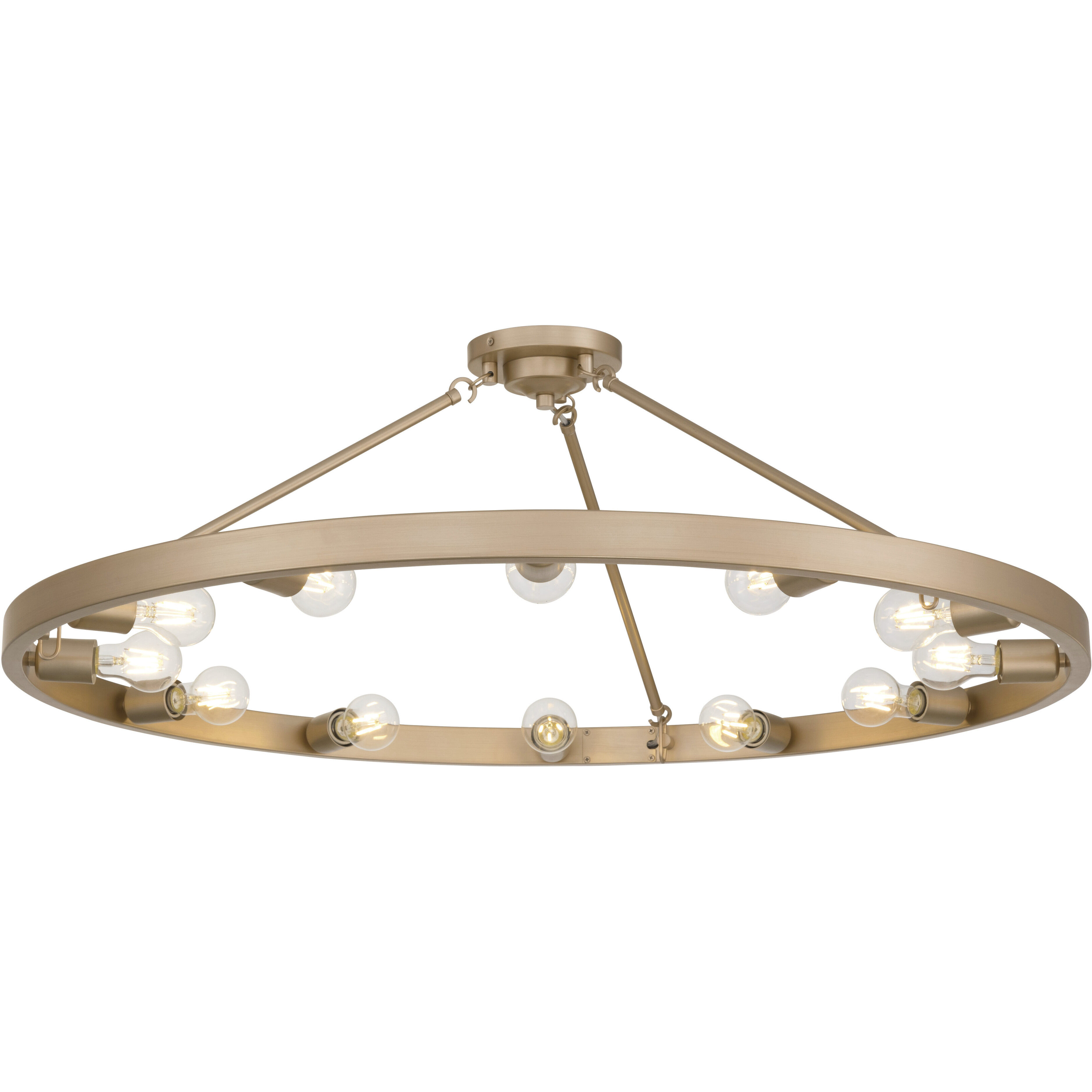 Castile 12 Light 40 inch French Gold Semi-Flush Mount Ceiling Light