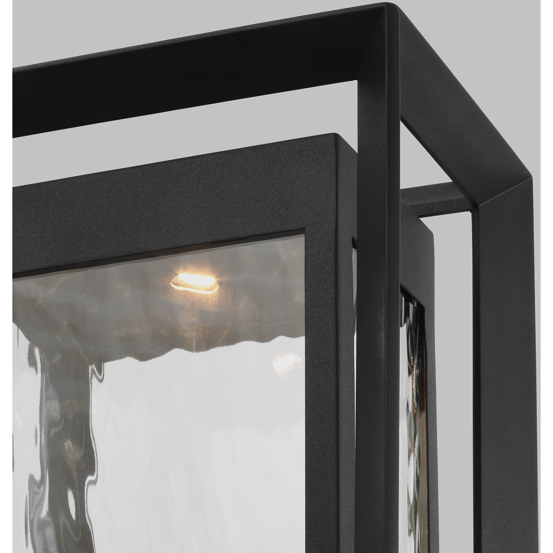 Sean Lavin Urbandale LED 18.75 inch Textured Black Outdoor Post Lantern