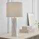 Drew & Jonathan Fernwood 26.5 inch 9.00 watt Gloss White Table Lamp Portable Light