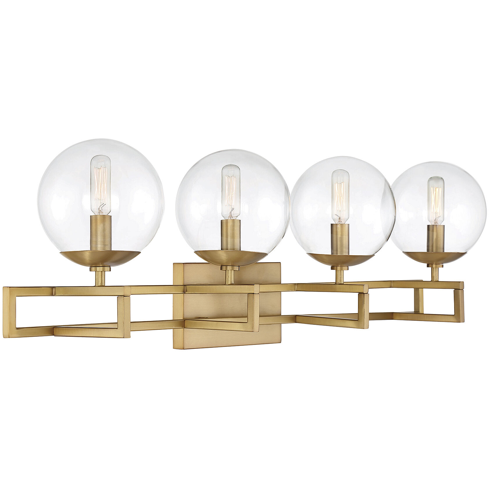 Crosby 4 Light 33 inch Warm Brass Bathroom Vanity Light Wall Light, Essentials