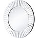 Pleated 23.6 X 23.6 inch Silver Wall Mirror