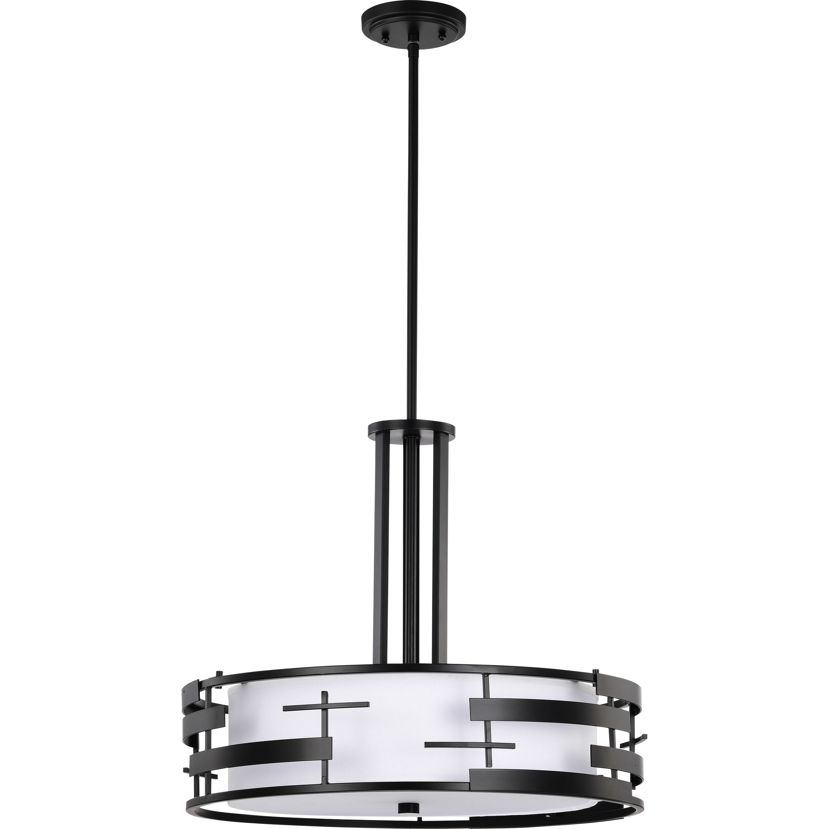 Lansing 3 Light 21 inch Textured Black Pendant Ceiling Light 