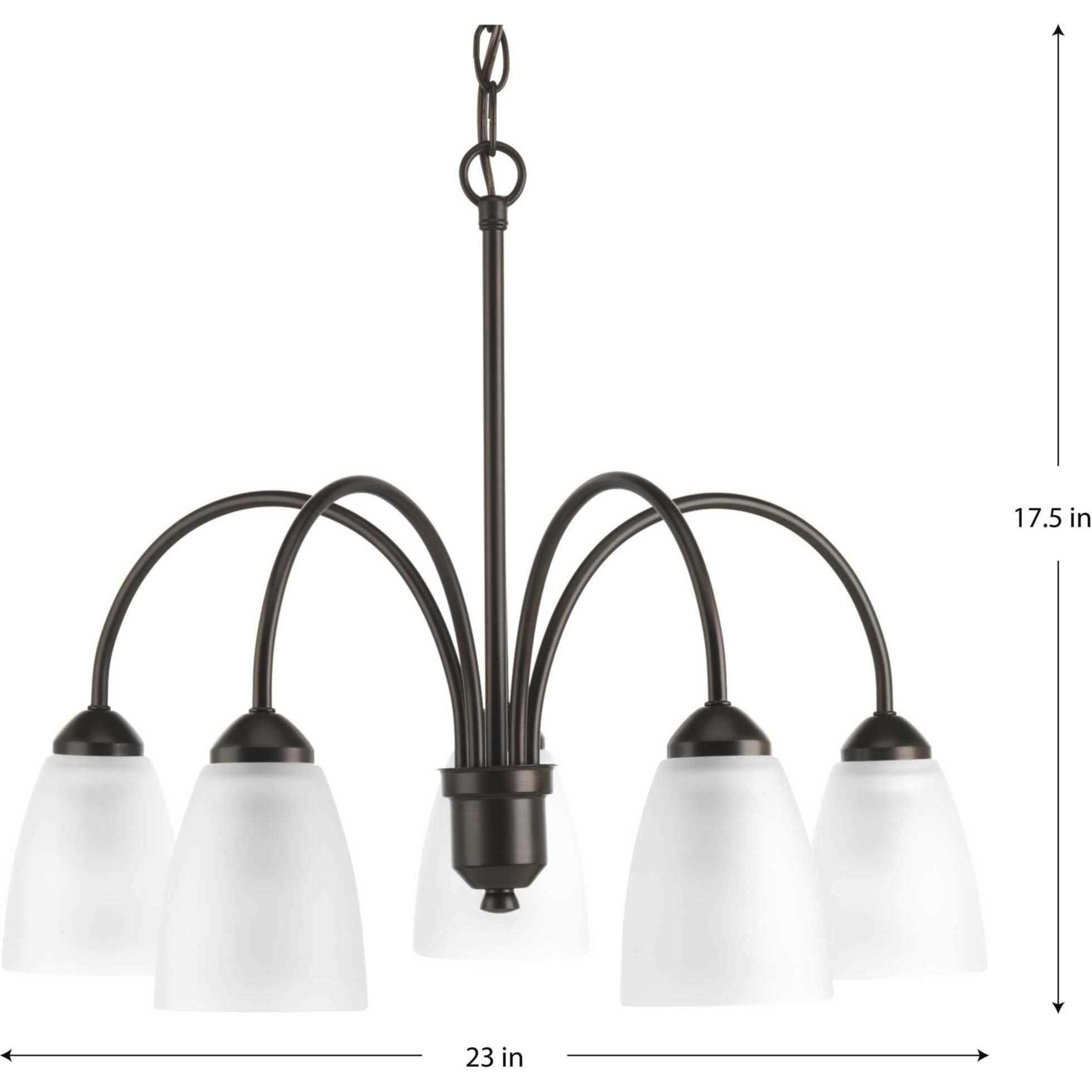 Gather 5 Light 23 inch Antique Bronze Chandelier Ceiling Light