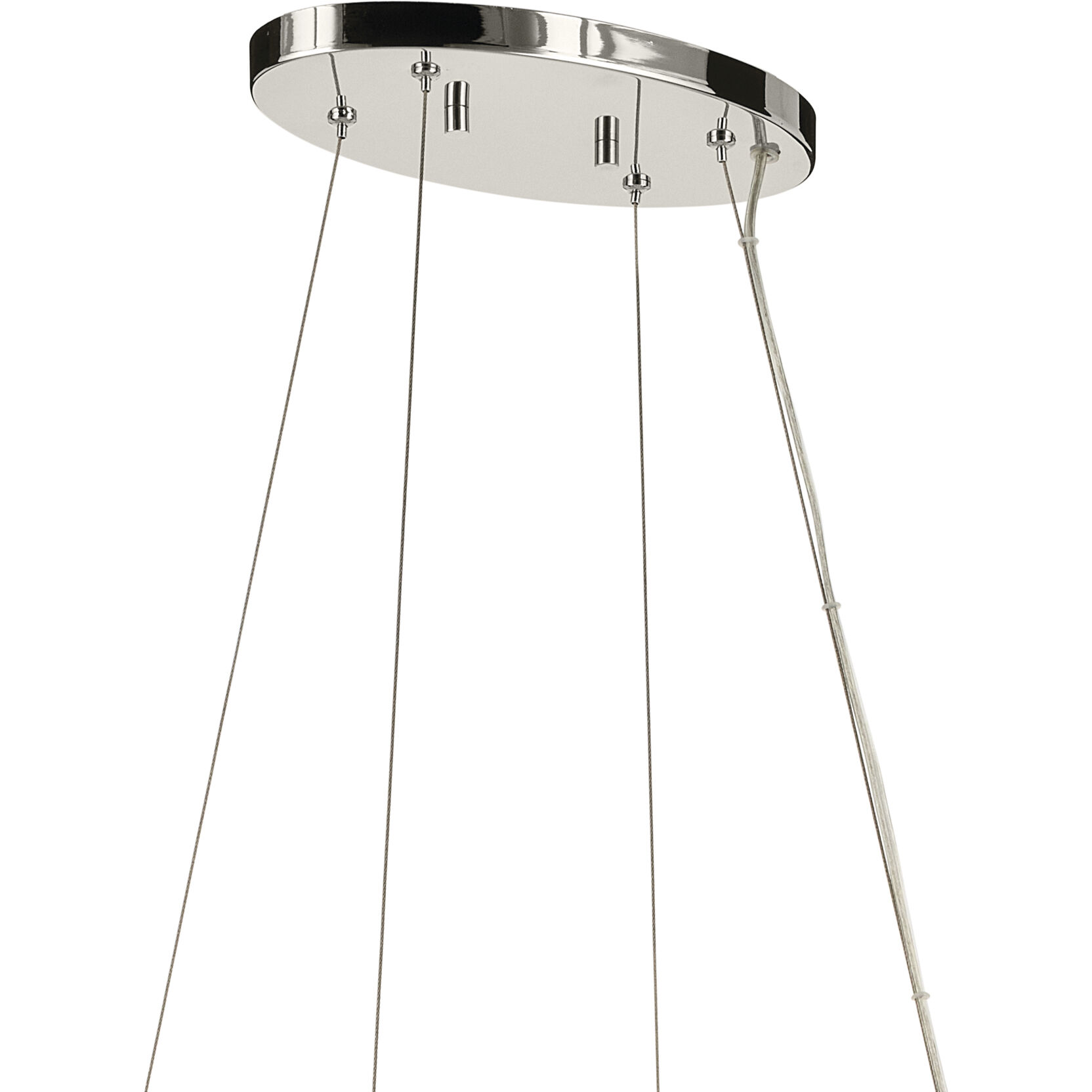 Harpin Linear Chandelier Ceiling Light in Polished Nickel
