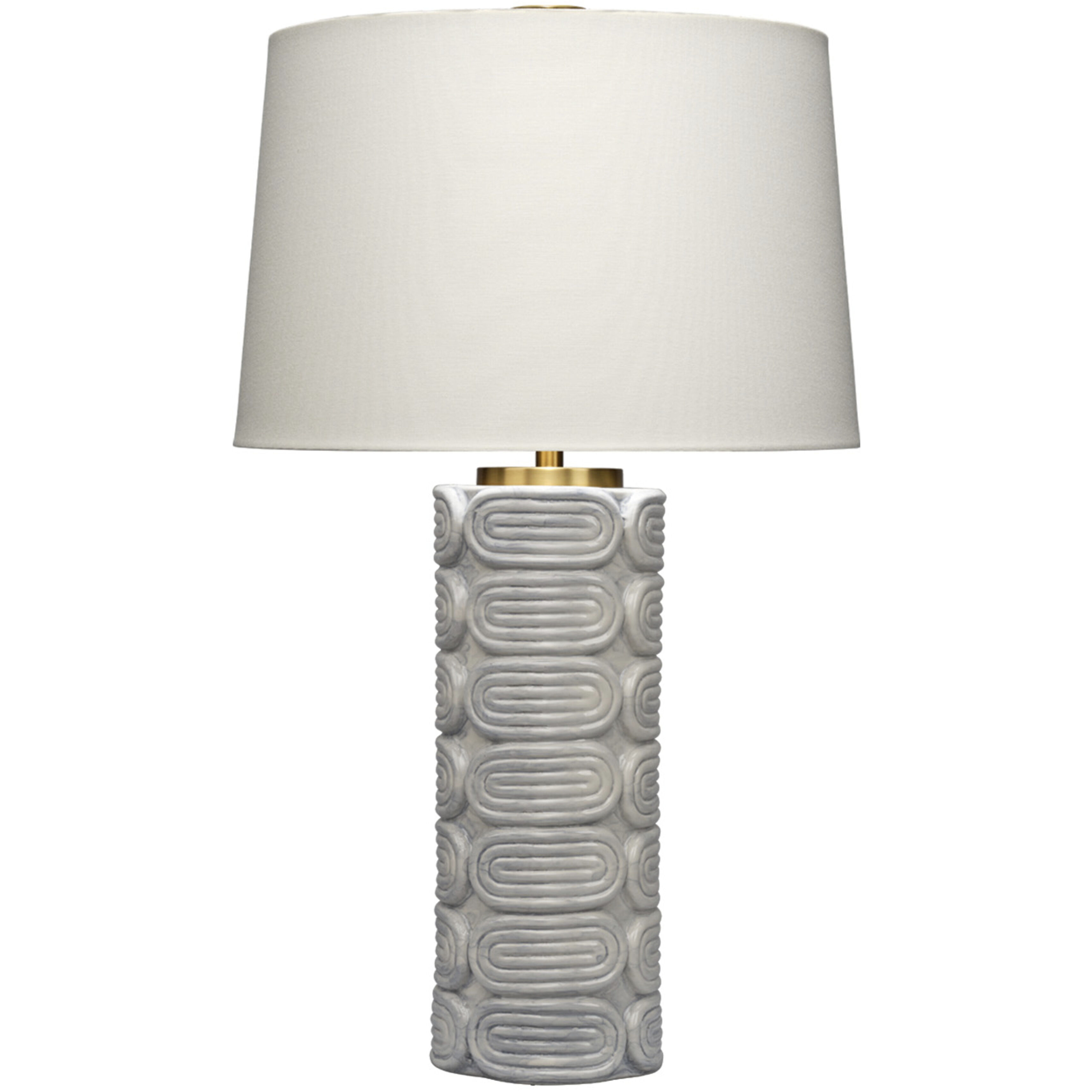 Wright 28.5 inch 150 watt Light Blue and Antique Brass Table Lamp Portable Light, Inline