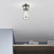 Hillcrest 1 Light 5 inch Brushed Nickel Semi-Flush Mount Ceiling Light