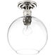 Hansford 1 Light 10 inch Polished Nickel Flush Mount Ceiling Light