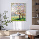Shades of Spring Pink and Green and White Canvas