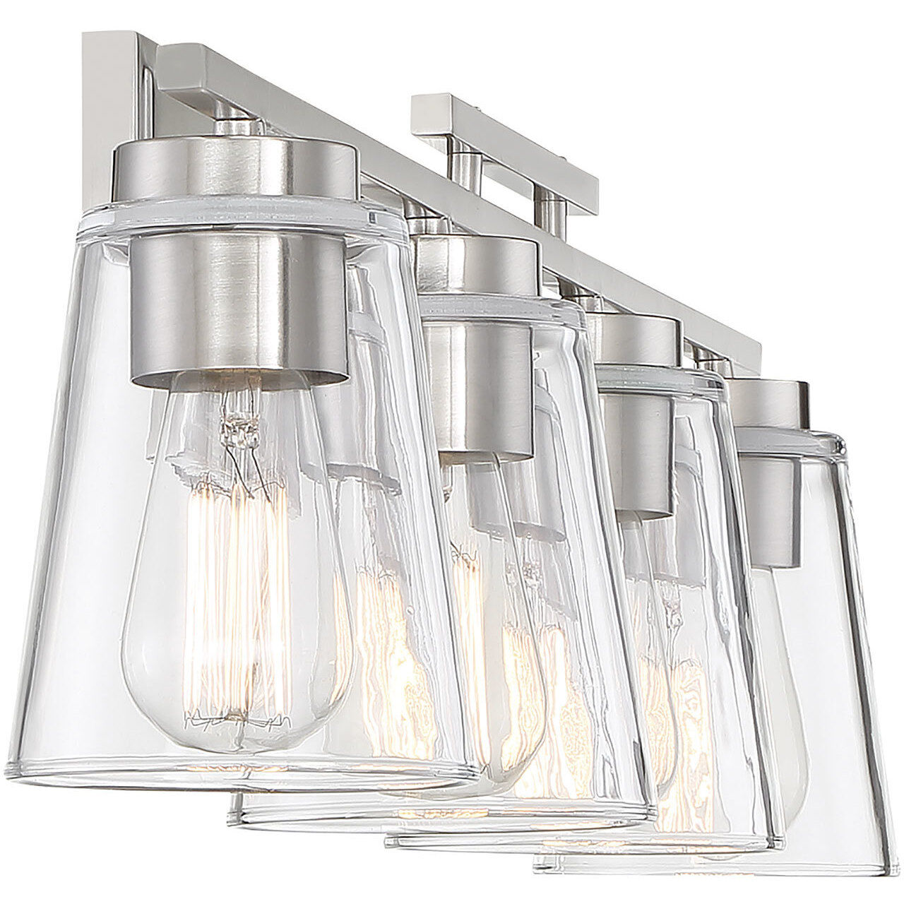 Calhoun 4 Light 32 inch Satin Nickel Bathroom Vanity Light Wall Light, Essentials