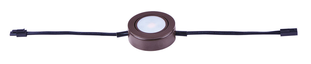 CounterMax MX-LD-AC 120 LED 2.75 inch Anodized Bronze Under Cabinet Disc
