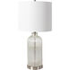 Quapaw 26.5 inch 150 watt Nickel Table Lamp Portable Light