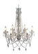 KS Series 22 inch Clear Plastic Chandelier Ceiling Light