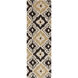 Frontier 96 X 30 inch Dark Brown, Mustard, Khaki Rug