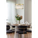 Carnaby 6 Light 24.25 inch Modern Gold Chandelier Ceiling Light