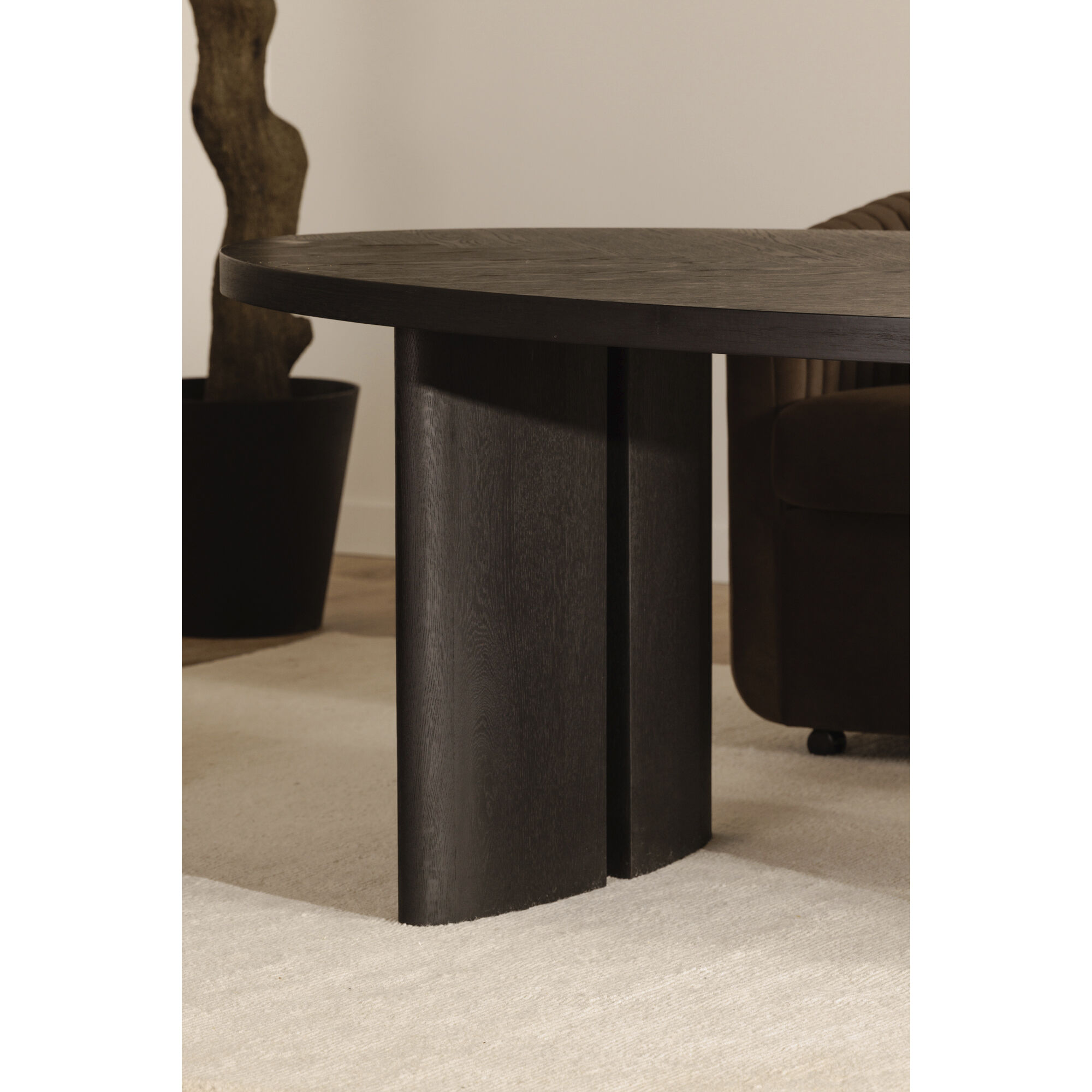 William 85.75 X 43.25 inch Black Dining Table