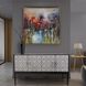 Shearer 60 inch Black and Gray with White Credenza