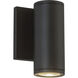 Nordic LED 6 inch Black Exterior Wall Light
