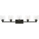 Aragon 5 Light 42 inch Black Vanity Sconce Wall Light