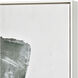 Denny White with Green and Silver Framed Wall Art