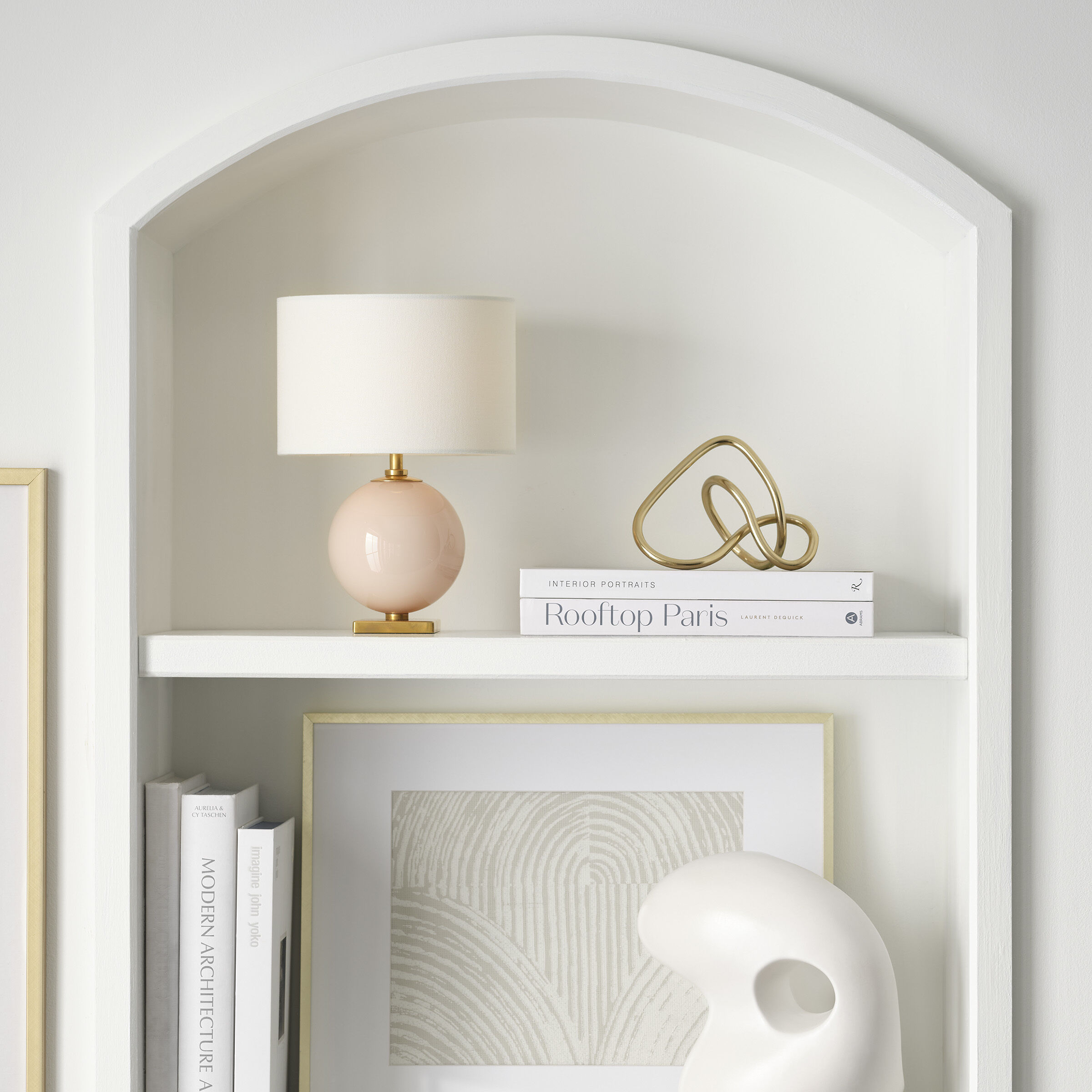 kate spade new york Elsie 12.25 inch 2 watt Blush Cordless Accent Lamp Portable Light