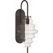 Visual Comfort Kelly Wearstler Tableau 1 Light 7 inch Bronze Sconce Wall Light in Clear Glass, Large KW2270BZ-CG - Open Box