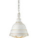 Bartlett 1 Light 9.25 inch French White Pendant Ceiling Light, Small