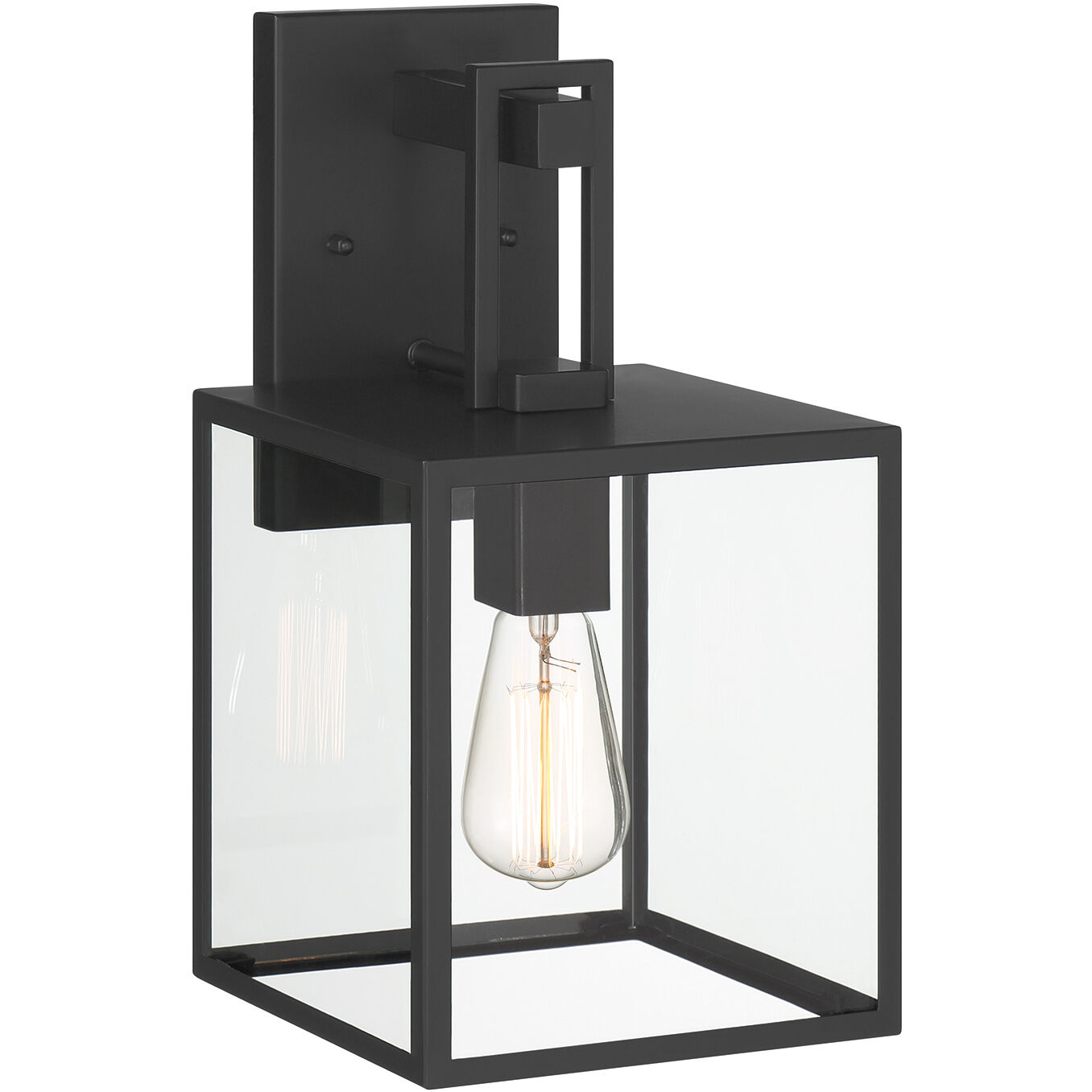 Preston 1 Light 14.75 inch Matte Black Exterior Wall Lantern