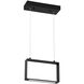 Quadron LED 12.5 inch Black Pendant Ceiling Light