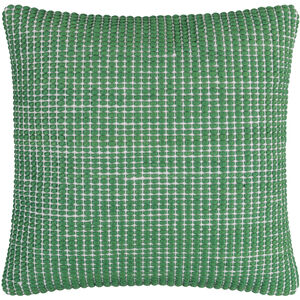 Chunky Grid 18 X 18 inch Fern Green/Slate/Sage/Fern Accent Pillow