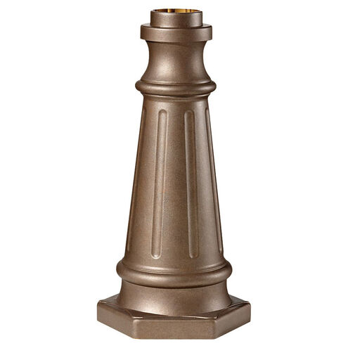 Outdoor Post Base 19.5 inch Corinthian Bronze Outdoor Post Base