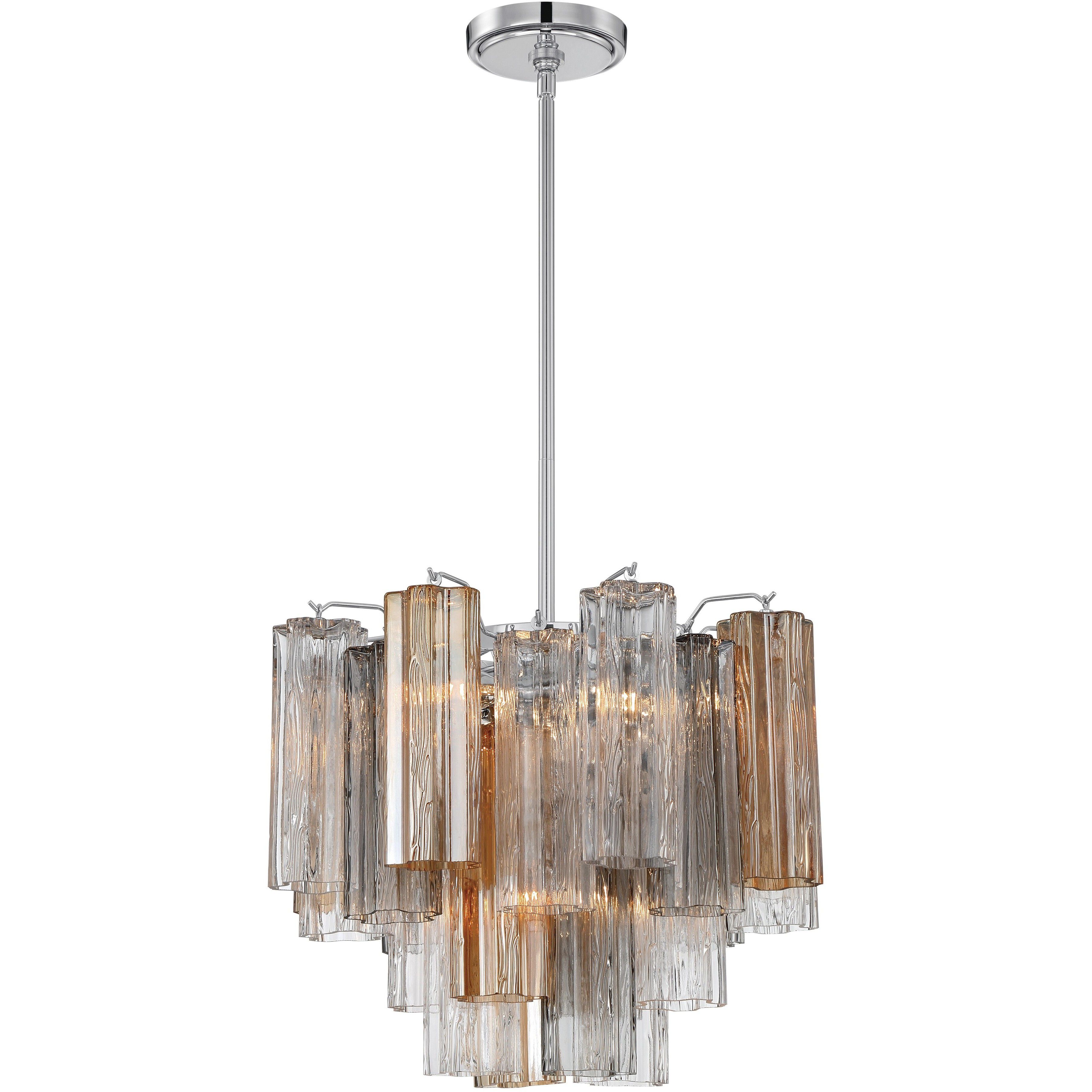 Addis 4 Light 17.75 inch Polished Chrome Mini Chandelier Ceiling Light in Autumn