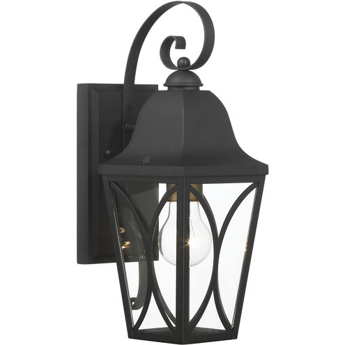 Cardigan Outdoor Wall Mount in Sand Coal and Olden Brass, Great Outdoors