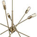 Delphine 10 Light 33 inch Satin Brass Chandelier Ceiling Light