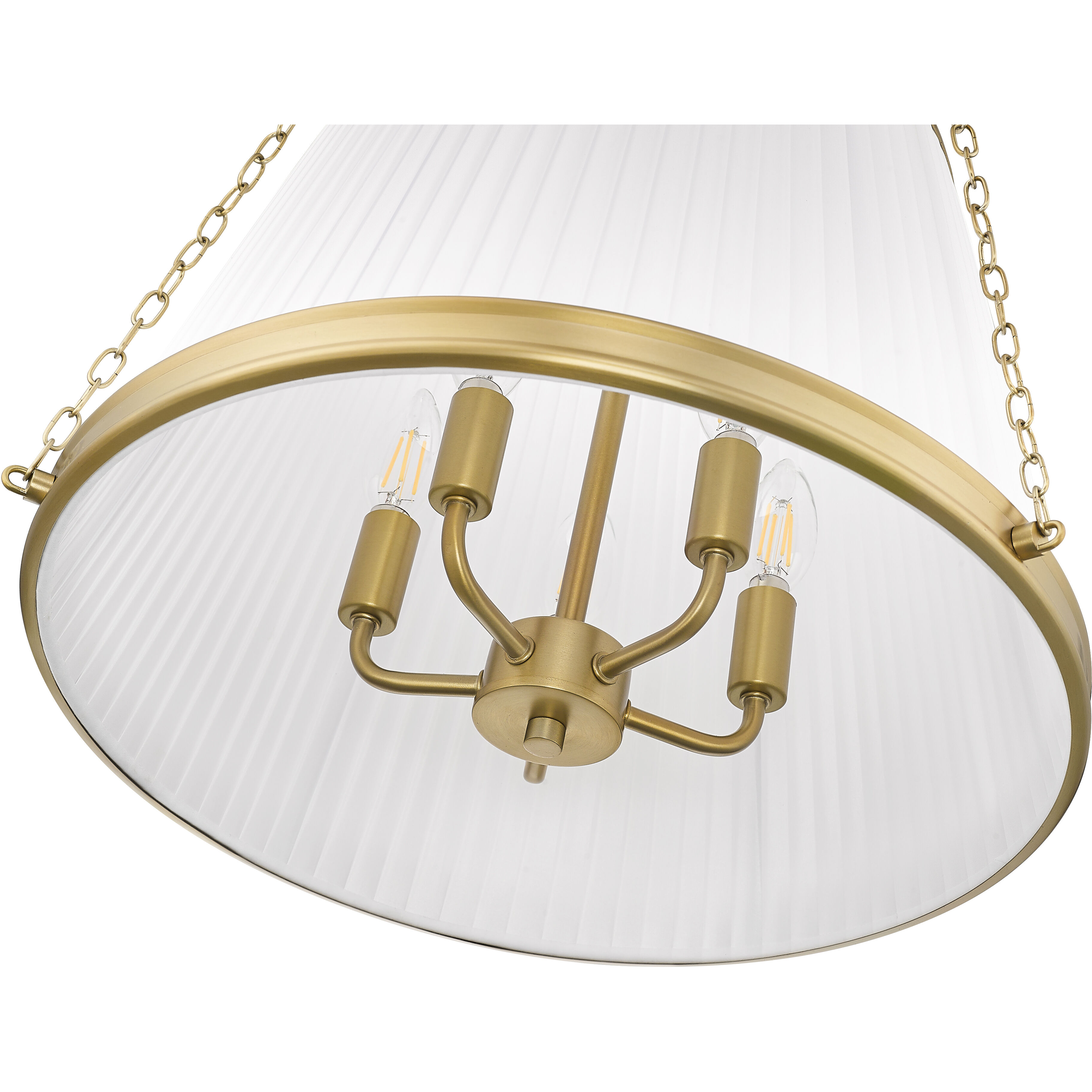 Madeline 5 Light 18 inch Modern Gold Pendant Ceiling Light