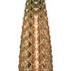 Glitzy 1 Light 5 inch Polished Chrome with Gold Mini Pendant Ceiling Light
